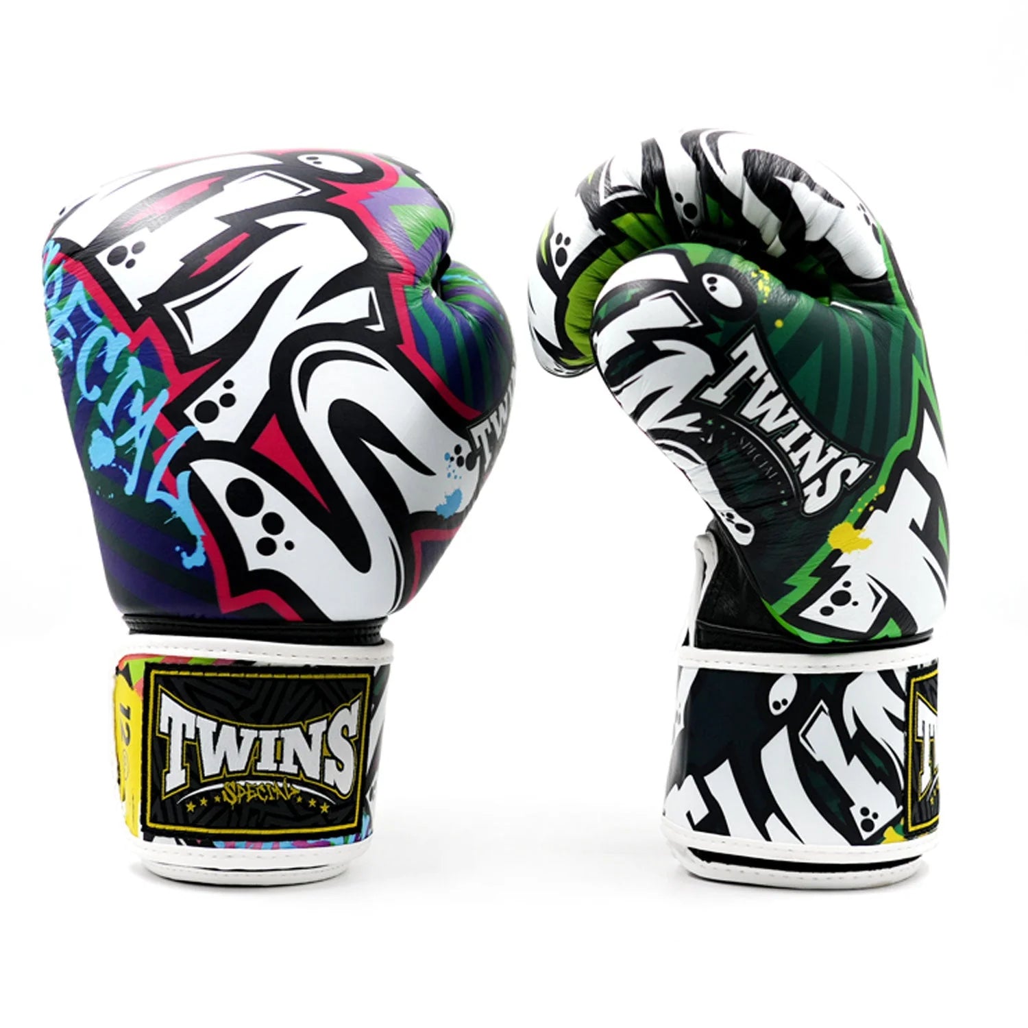 Twins Boxing Gloves Twins Muay Thai Boxing Gloves Graffiti FBGVL4-68