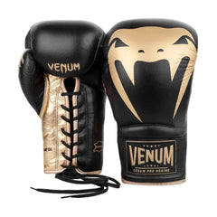 Venum Boxing Gloves 10oz Venum Giant 2.0 Pro Boxing Gloves Lace Up - Black/Gold