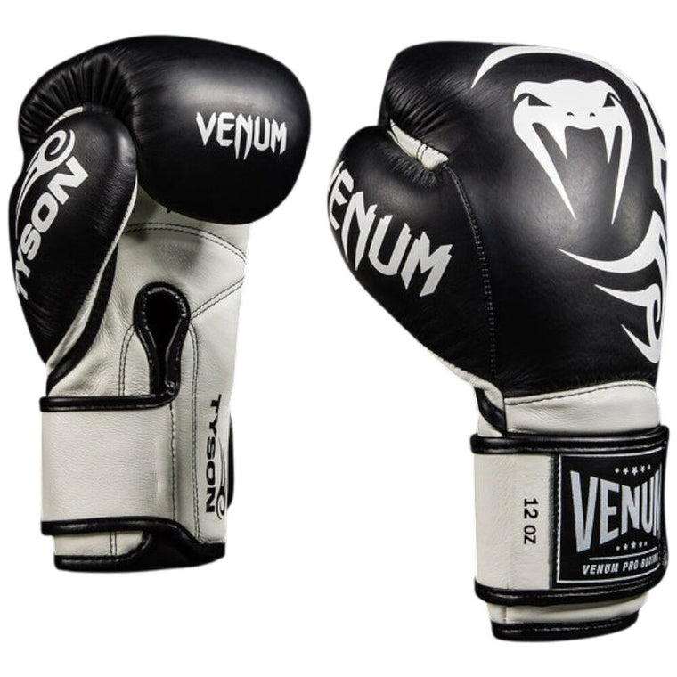 Venum Giant 2.0 Mike Tyson Pro Boxing Gloves - Deep Black/Optical White
