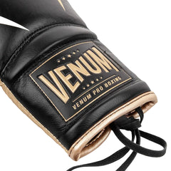 Venum Boxing Gloves Venum Giant 2.0 Pro Boxing Gloves Lace Up - Black/Gold
