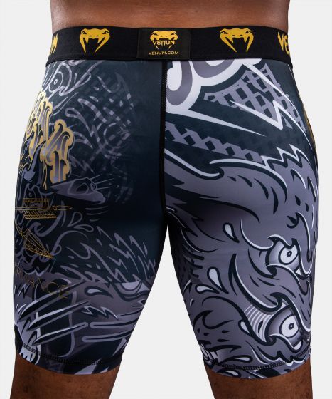 Venum Compression Wear Venum Wolf Atak Vale Tudo Shorts - Black/Grey