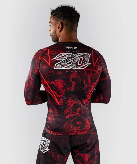 Venum Longsleeve Rash Guard Venum 20th Anniversary Long Sleeve Rashguard - Black/Red