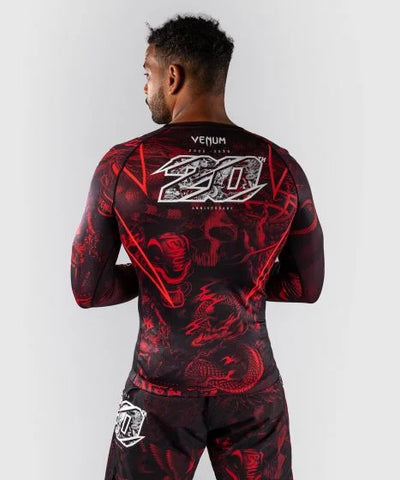 Venum Longsleeve Rash Guard Venum 20th Anniversary Long Sleeve Rashguard - Black/Red