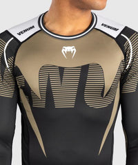 Venum Longsleeve Rash Guard Venum Adrenaline Long Sleeve Rashguard - Black/Sand