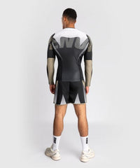 Venum Longsleeve Rash Guard Venum Adrenaline Long Sleeve Rashguard - Black/Sand