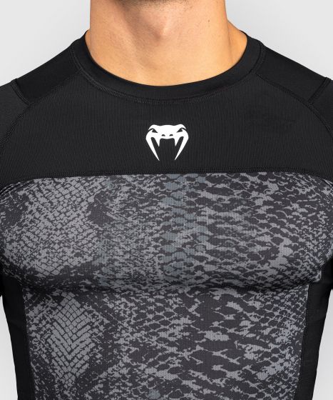 Venum Longsleeve Rash Guard Venum G-Fit Scales Long Sleeve Rashguard - Black/ Charcoal Grey