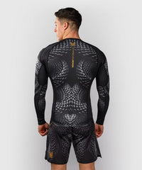 Venum Longsleeve Rash Guard Venum Matupa Long Sleeve Rashguard - Black/Grey/Gold