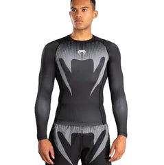 Venum Longsleeve Rash Guard Venum No Gi Rashguards Long Sleeve - Black/Silver