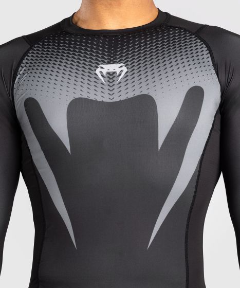 Venum Longsleeve Rash Guard Venum No Gi Rashguards Long Sleeve - Black/Silver