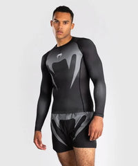 Venum Longsleeve Rash Guard Venum No Gi Rashguards Long Sleeve - Black/Silver