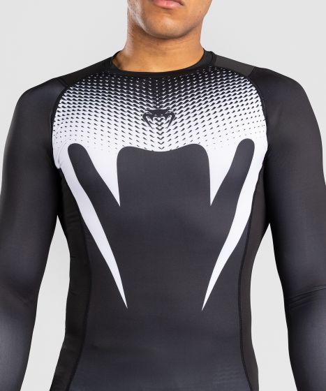 Venum Longsleeve Rash Guard Venum No Gi Rashguards Long Sleeve - Black/White