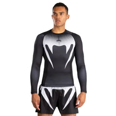 Venum Longsleeve Rash Guard Venum No Gi Rashguards Long Sleeve - Black/White