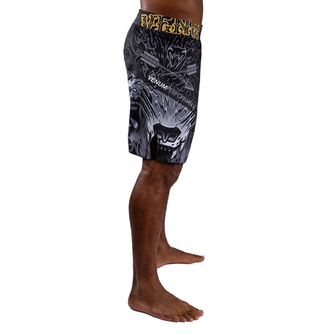 Venum MMA Shorts Venum Wolf Atak Fight Shorts - Black/Grey