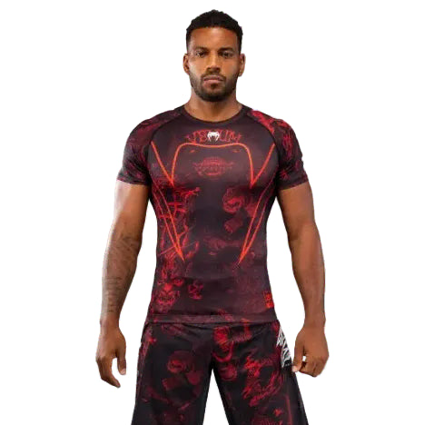 Venum 20th Anniversary Short Sleeve Rashguard - Black/Red
