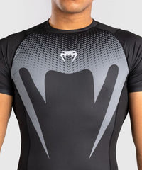 Venum Shortsleeve Rash Guard Venum No Gi Rashguards Short Sleeve - Black/ Silver Grey