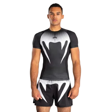 Venum No Gi Rashguards Short Sleeve - Black/White