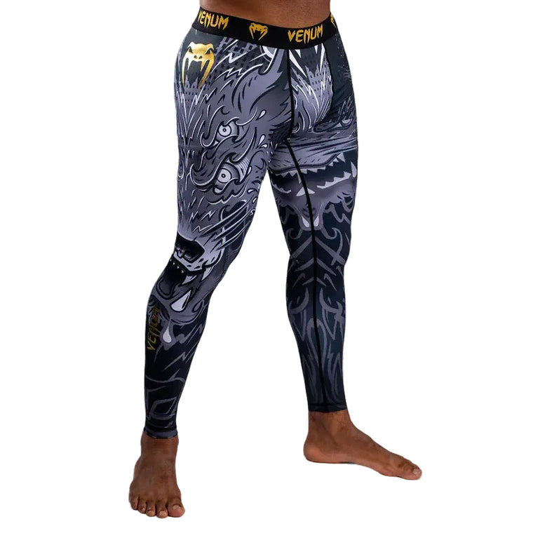 Venum Wolf Atak Spats - Black/Grey
