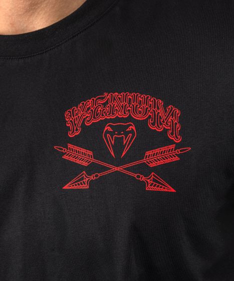 Venum T Shirts Venum Wolf Atak T-Shirt - Black/Red