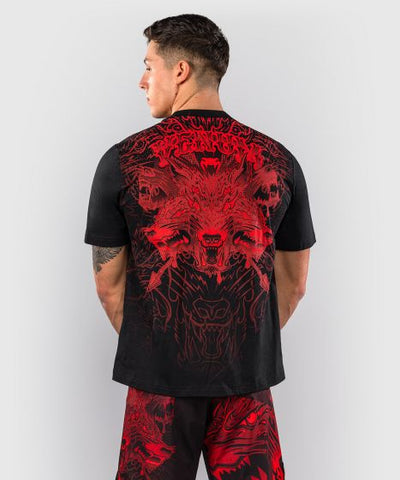 Venum T Shirts Venum Wolf Atak T-Shirt - Black/Red