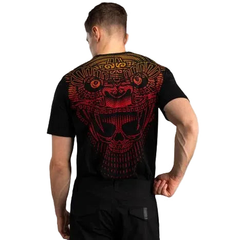 Venum T Shirts XXL Venum Quetzal Fury T-Shirt - Black/Fury Red/ Tangerine