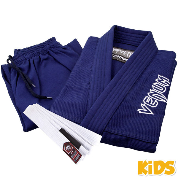 Venum Venum Contender Kids BJJ Gi Navy (Free white belt included)