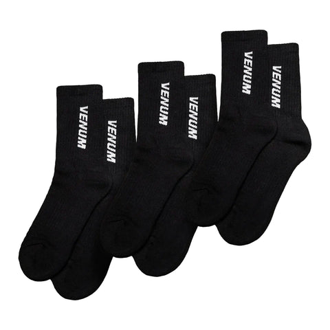 Venum Venum Essential Crew Socks (Set of 3 pairs) - Black/White