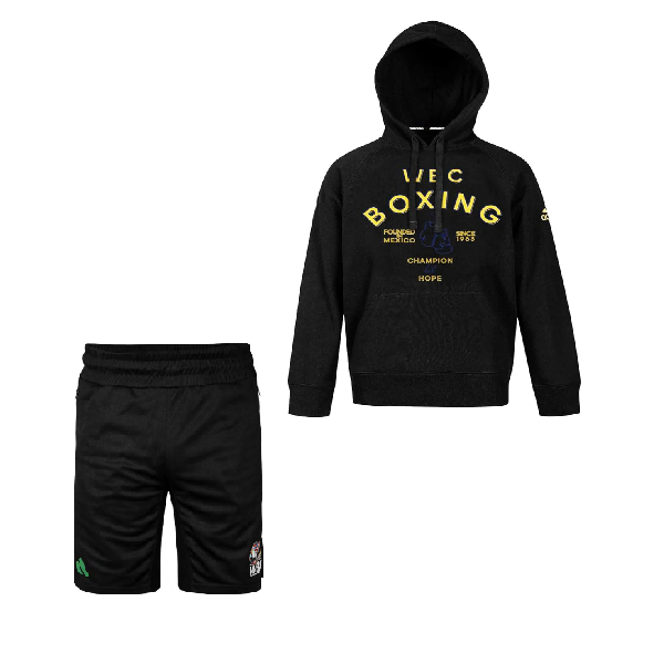 WBC Boxing Gloves Hoodie + WBC Boxwear Tech Boxing Shorts Combo