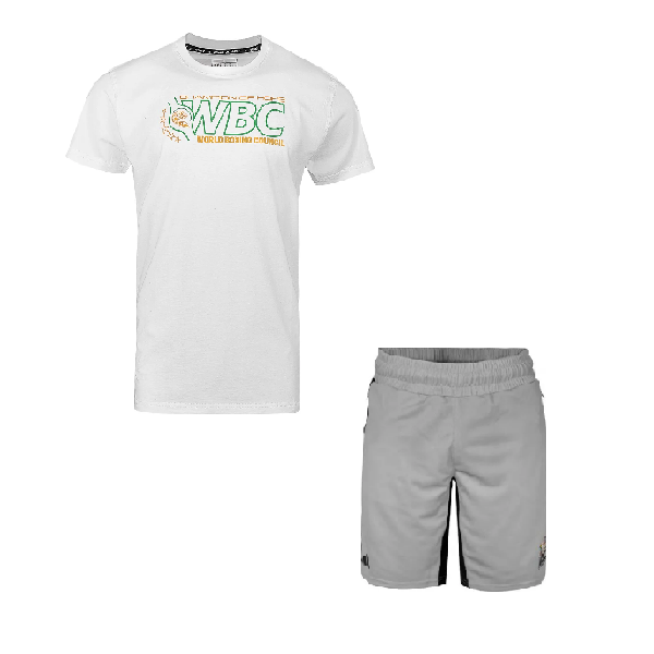 WBC Champion of Hope T Shirt + WBC Boxwear Tech Boxing Shorts Combo