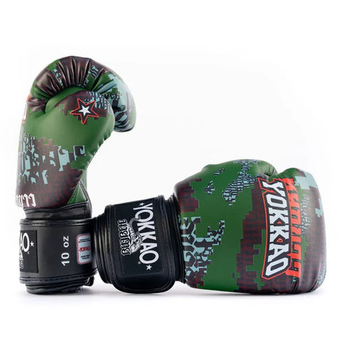Yokkao Boxing Gloves Yokkao Thai Forest Camo Boxing Gloves