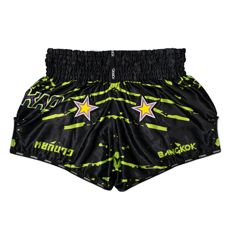 The Fight Factory Muay Thai Shorts Yokkao Power Muay Thai Shorts Black