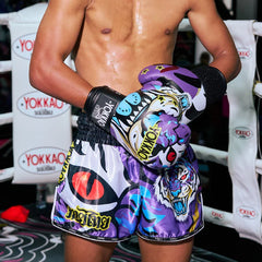 Yokkao Muay Thai Shorts Yokkao Angry Tiger Muay Thai Shorts Purple
