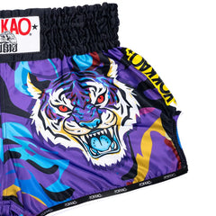 Yokkao Muay Thai Shorts Yokkao Angry Tiger Muay Thai Shorts Purple