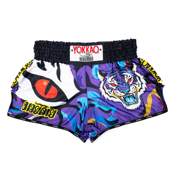 Yokkao Angry Tiger Muay Thai Shorts Purple