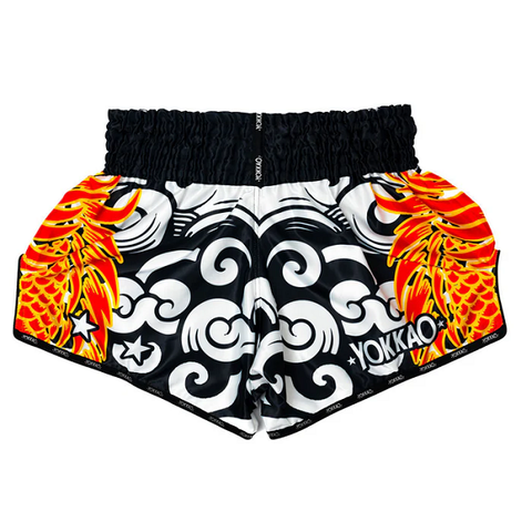 The Fight Factory Muay Thai Shorts Yokkao Power Muay Thai Shorts Black