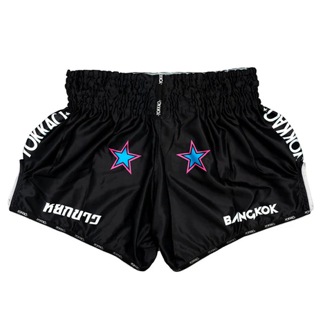 The Fight Factory Muay Thai Shorts Yokkao Power Muay Thai Shorts Black