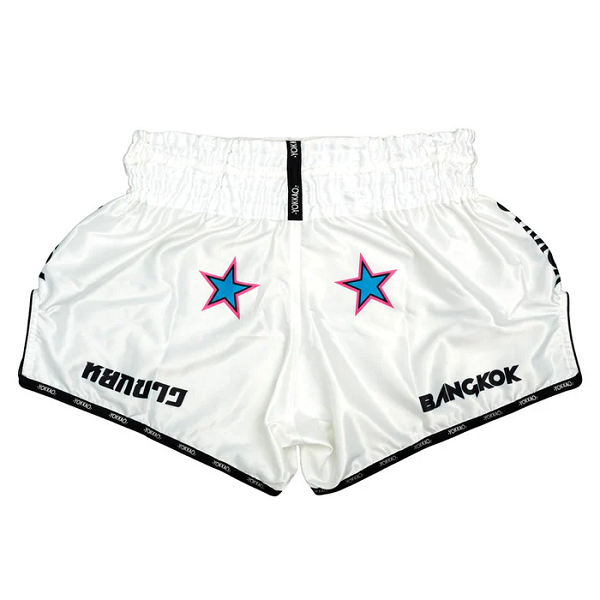 Yokkao Muay Thai Shorts Yokkao East Club Muay Thai Shorts White
