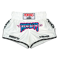 Yokkao Muay Thai Shorts Yokkao East Club Muay Thai Shorts White