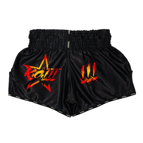 The Fight Factory Muay Thai Shorts Yokkao Power Muay Thai Shorts Black