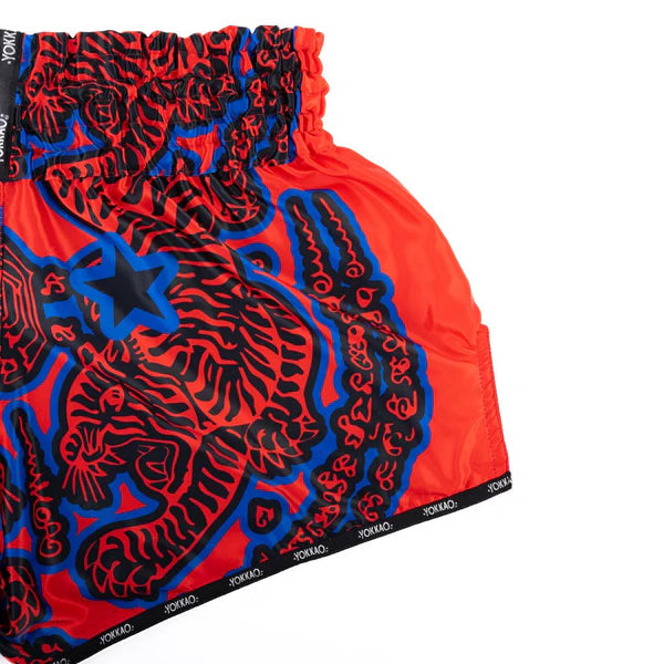 Yokkao Muay Thai Shorts Yokkao Sak Yant Muay Thai Shorts Red