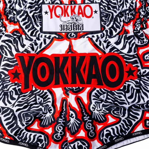 Yokkao Muay Thai Shorts Yokkao Sak Yant Muay Thai Shorts White