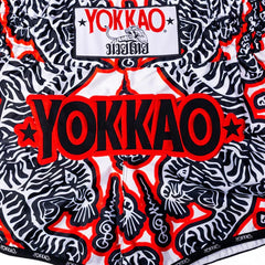 Yokkao Muay Thai Shorts Yokkao Sak Yant Muay Thai Shorts White