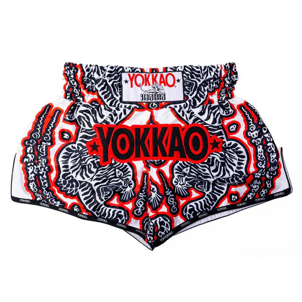 Yokkao Sak Yant Muay Thai Shorts White