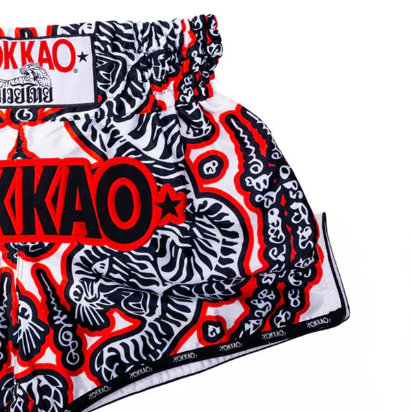 Yokkao Muay Thai Shorts Yokkao Sak Yant Muay Thai Shorts White