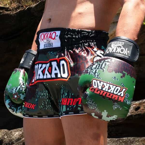 Yokkao Muay Thai Shorts Yokkao Thai Forest Camo Muay Thai Shorts