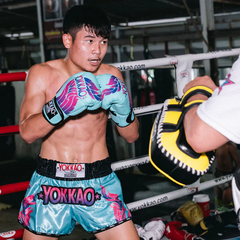 Yokkao Muay Thai Shorts Yokkao The Flame Muay Thai Shorts Blue