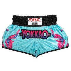 Yokkao Muay Thai Shorts Yokkao The Flame Muay Thai Shorts Blue