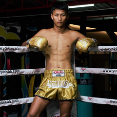 Yokkao Muay Thai Shorts Yokkao The Flame Muay Thai Shorts Gold