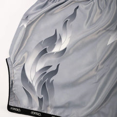 Yokkao Muay Thai Shorts Yokkao The Flame Muay Thai Shorts Silver