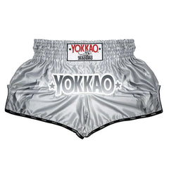 Yokkao Muay Thai Shorts Yokkao The Flame Muay Thai Shorts Silver