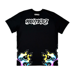 Yokkao Muay Thai T Shirts Yokkao Flames Workout Shirt Black